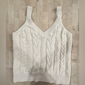 Banana Republic Cream V-Neck Sweater